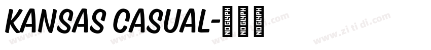 Kansas Casual字体转换